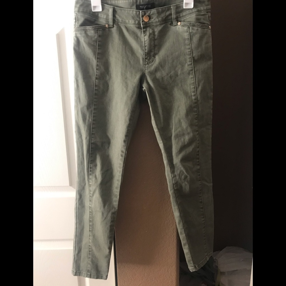 WHBM NWOT green skimmer jeans